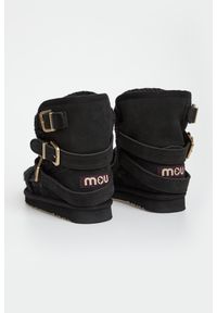 Mou - Śniegowce damskie skórzane MOU. Materiał: skóra #4