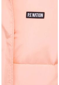 P.E Nation kurtka damska kolor różowy zimowa. Typ kołnierza: kaptur. Kolor: różowy. Materiał: tkanina. Wzór: gładki. Sezon: zima #5