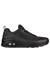skechers - Buty do chodzenia męskie Skechers Uno Fastime. Zapięcie: sznurówki. Kolor: czarny. Materiał: materiał, syntetyk. Szerokość cholewki: normalna. Sport: turystyka piesza
