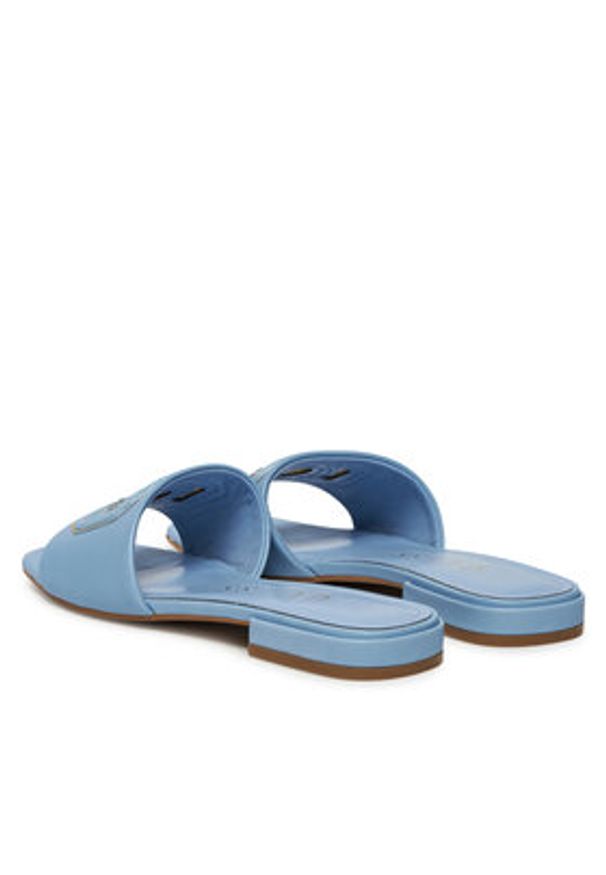 Guess Klapki FLJTAR LEA19 Niebieski. Kolor: niebieski. Materiał: skóra