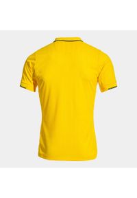 Koszulka piłkarska męska Joma Fit One SS. Typ kołnierza: polo. Kolor: żółty. Sport: piłka nożna