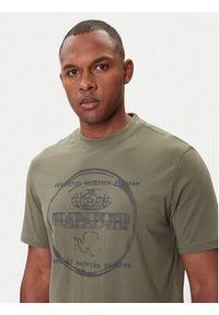 Napapijri T-Shirt S-Bald NP0A88SF Zielony Regular Fit. Kolor: zielony. Materiał: bawełna #3