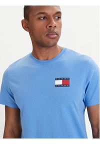 Tommy Jeans T-Shirt DM0DM20740 Niebieski Slim Fit. Kolor: niebieski. Materiał: bawełna #3