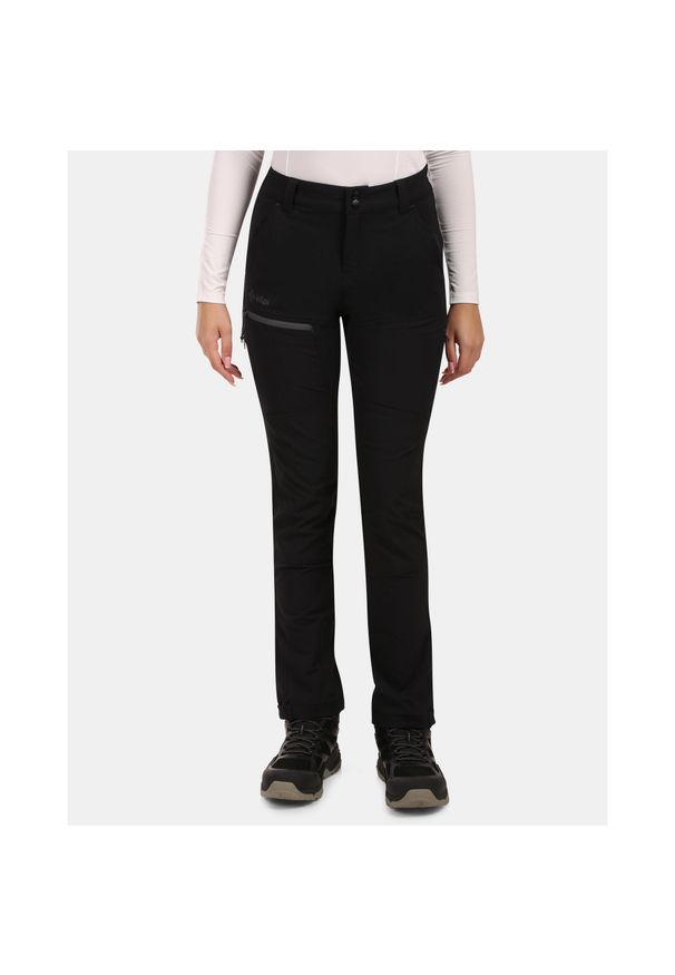 Damskie spodnie outdoorowe Kilpi VILLAIN-W. Kolor: czarny. Materiał: nylon. Sezon: lato. Sport: turystyka piesza