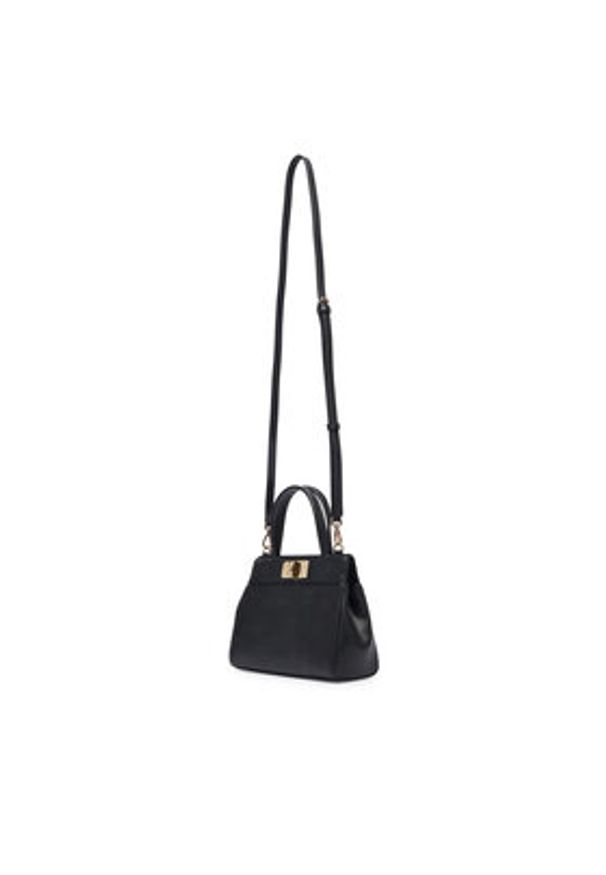 TOMMY HILFIGER - Tommy Hilfiger Torebka Th Modern Mini Satchel AW0AW18726 Czarny. Kolor: czarny. Materiał: skórzane