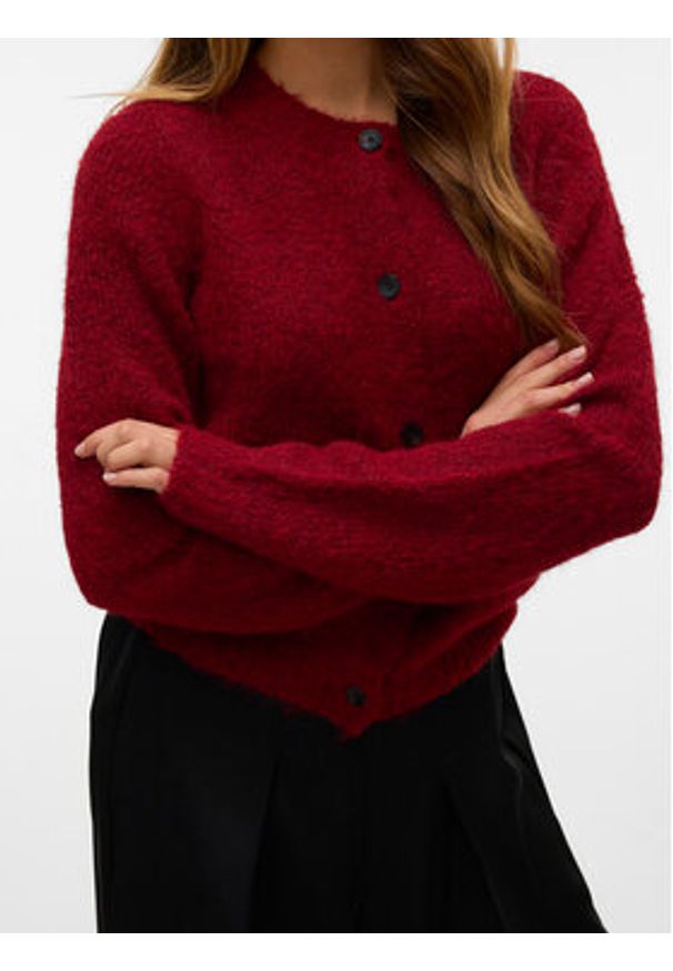 Vero Moda Kardigan Novah 10320496 Czerwony Regular Fit. Kolor: czerwony. Materiał: syntetyk