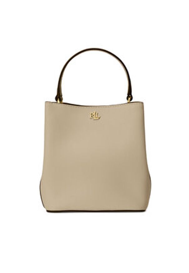 Lauren Ralph Lauren - LAUREN RALPH LAUREN Torebka 431969365004 Beżowy. Kolor: beżowy. Materiał: skórzane