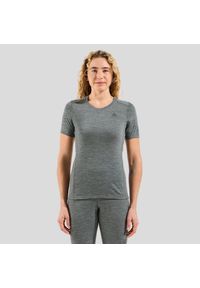 Koszulka termoaktywna z krótkim rękawem damska Odlo MERINO 200. Kolor: szary. Długość rękawa: krótki rękaw. Długość: krótkie. Sport: fitness #1