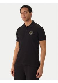 Versace Jeans Couture Polo 80GAGT19 CJ01T Czarny Regular Fit. Typ kołnierza: polo. Kolor: czarny. Materiał: bawełna #1