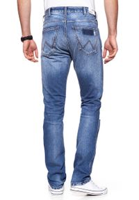 Wrangler - SPODNIE MĘSKIE WRANGLER SPENCER BLOW OUT W16AGW15S. Styl: klasyczny