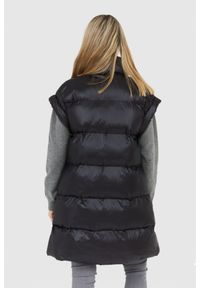 Blauer USA - BLAUER Długi czarny bezrękawnik damski Daisy, Rozmiar L. Kolor: czarny. Materiał: poliamid. Długość rękawa: bez rękawów. Długość: długie #4
