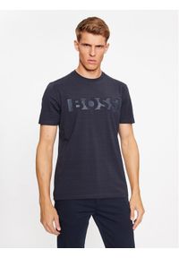 BOSS - Boss T-Shirt Tee 4 50501235 Granatowy Regular Fit. Kolor: niebieski. Materiał: bawełna #1