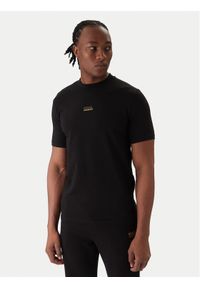 Karl Lagerfeld - KARL LAGERFELD T-Shirt 755034 561235 Czarny Regular Fit. Typ kołnierza: dekolt w karo. Kolor: czarny. Materiał: bawełna #1