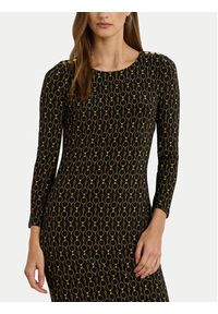 Lauren Ralph Lauren - LAUREN RALPH LAUREN Sukienka codzienna 200980037001 Czarny Slim Fit. Okazja: na co dzień. Kolor: czarny. Materiał: syntetyk. Typ sukienki: proste. Styl: casual