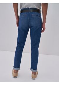 Big-Star - Spodnie chinosy męskie jeansowe niebieskie Logan 482. Kolor: niebieski. Styl: klasyczny #3