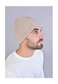 Xagon Czapka "Beanie" | A23262L5337C | Mężczyzna | Beżowy. Kolor: beżowy. Materiał: wełna, wiskoza, kaszmir, poliamid #1