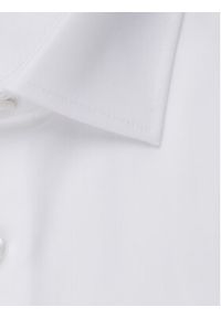 Seidensticker Koszula 01.666244 Biały Slim Fit. Kolor: biały. Materiał: bawełna #5