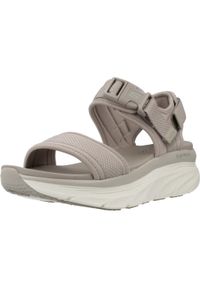 skechers - Sandały Skechers Model Dlux Walker Kolor Brązowy. Kolor: brązowy. Materiał: tkanina. Sezon: lato