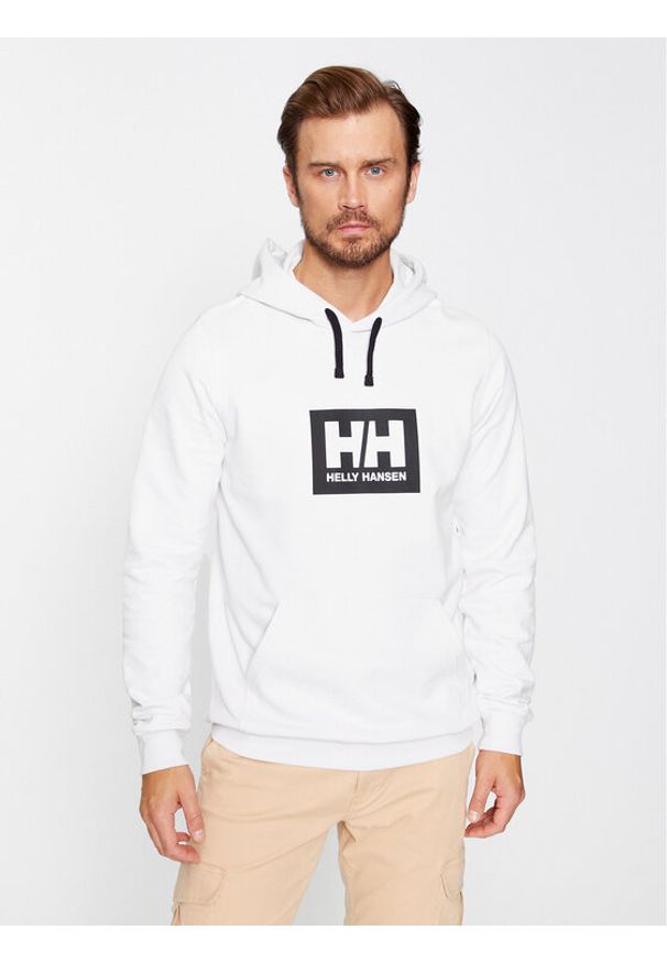 Helly Hansen Bluza Hh Box 53289 Biały Regular Fit. Kolor: biały. Materiał: bawełna