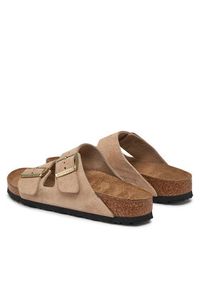 Birkenstock Klapki Arizona 1029260 Beżowy. Kolor: beżowy. Materiał: skóra, zamsz