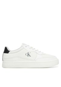 Calvin Klein Jeans Sneakersy Classic Cupsole Tech Ripstop YM0YM01202 Biały. Kolor: biały. Materiał: skóra #1