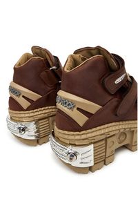 NEW ROCK Sneakersy M-WALL285-C16 Brązowy. Kolor: brązowy. Materiał: skóra #4