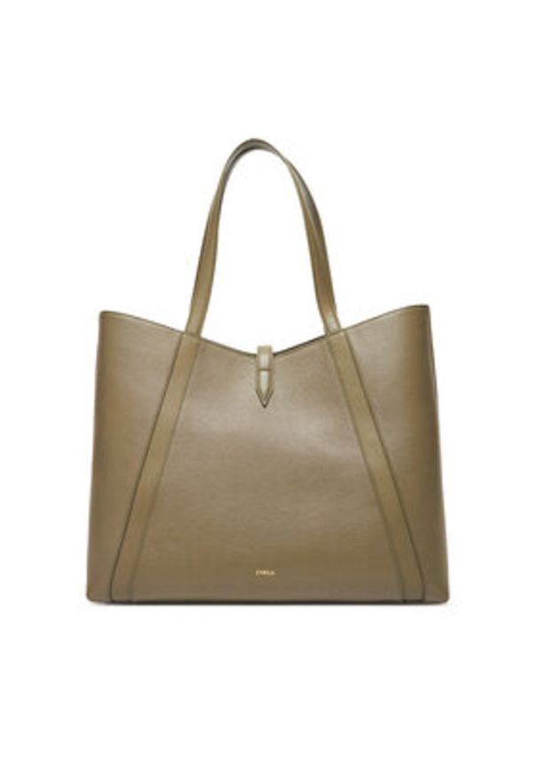 Furla Torebka Goccia L WB01788 BX3353 KH 2810S Zielony. Kolor: zielony. Materiał: skórzane
