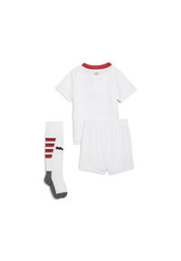 Puma - Dziecięcy strój wyjazdowy AC Milan 24/25 PUMA White. Kolor: biały