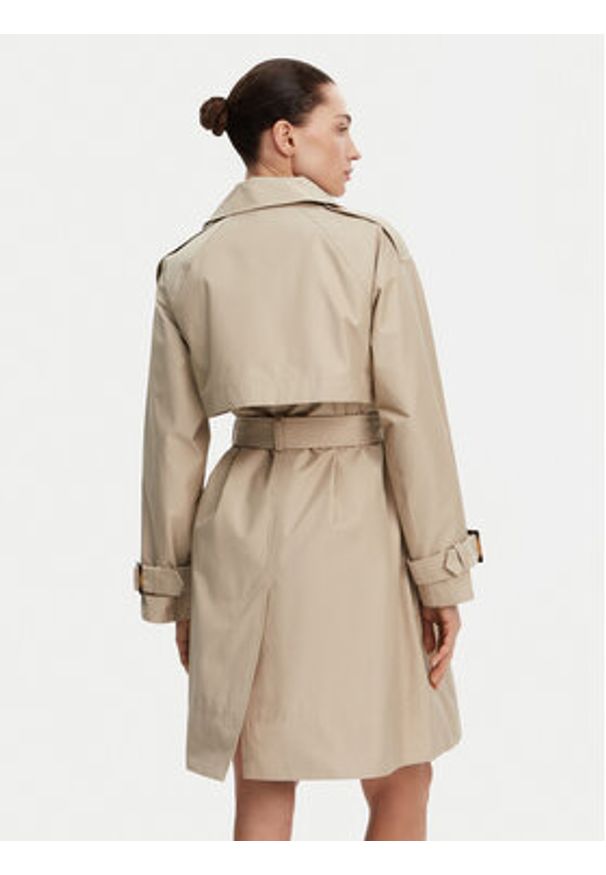 Barbour Trencz Maia Showerproof LSP0211SN11 Beżowy Regular Fit. Kolor: beżowy. Materiał: syntetyk