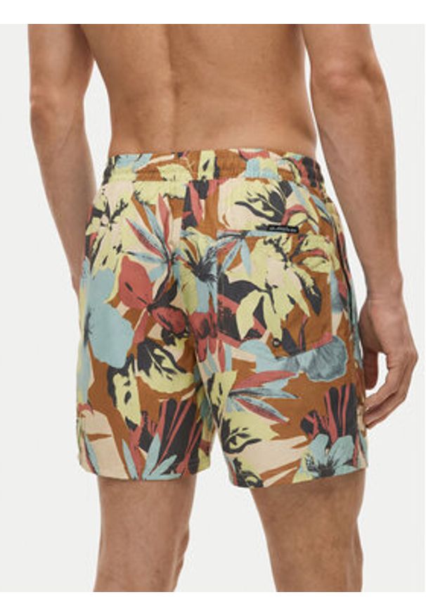 Quiksilver Szorty kąpielowe Everyday Printed Volley 15 EQYJV04219 Kolorowy Regular Fit. Materiał: syntetyk. Wzór: kolorowy