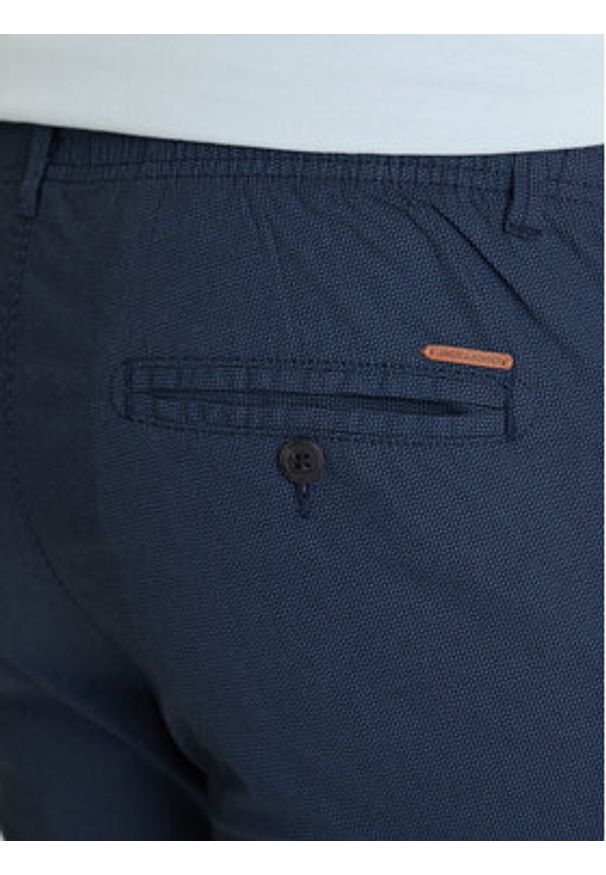 Jack & Jones Chinosy Marco 12293491 Granatowy Slim Fit. Kolor: niebieski. Materiał: bawełna