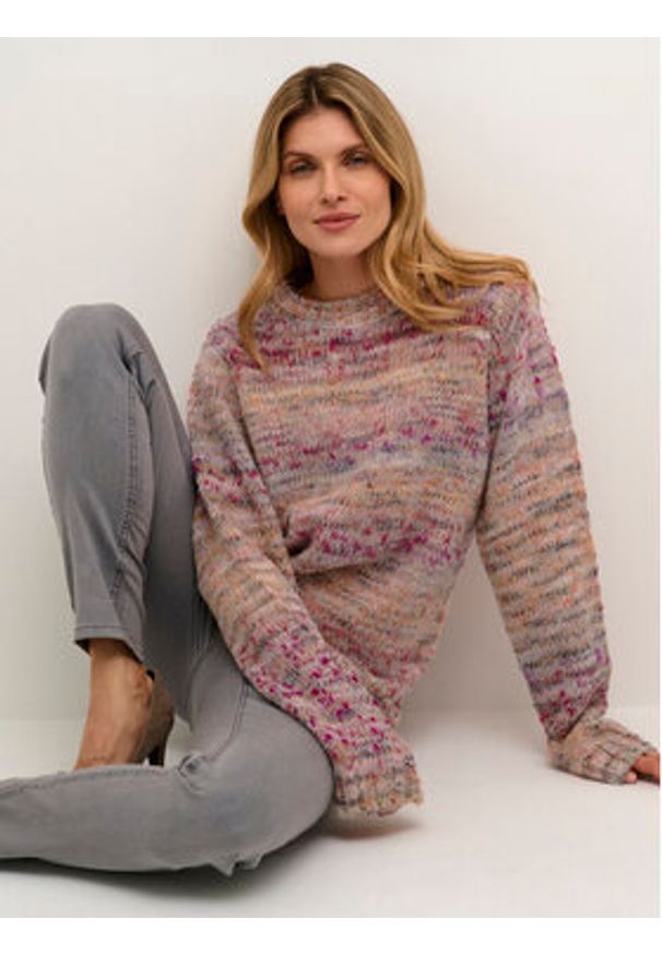 Cream Sweter Crvinnah Knit 10611840 Kolorowy Straight Fit. Materiał: syntetyk. Wzór: kolorowy
