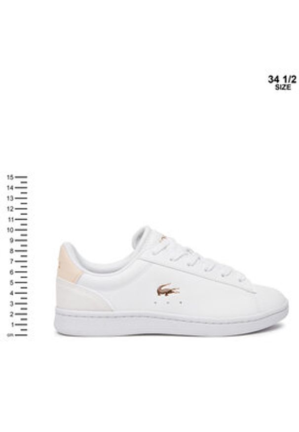 Lacoste Sneakersy Carnaby Set 224 S Suj 748SUJ00021Y9 Biały. Kolor: biały. Materiał: skóra