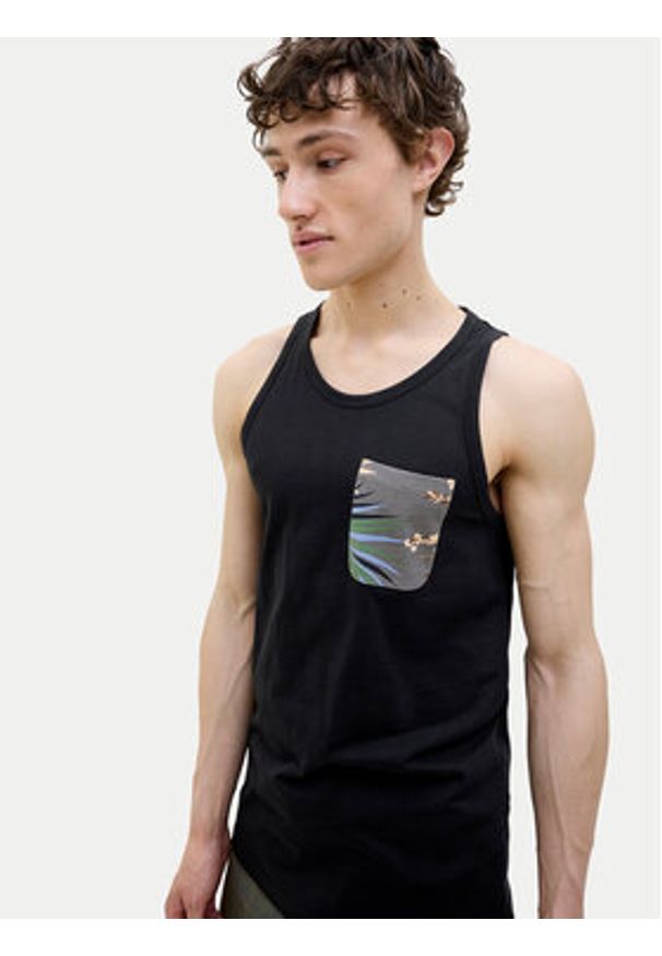 Jack & Jones Tank top Hawaii 12269321 Czarny Standard Fit. Kolor: czarny. Materiał: bawełna