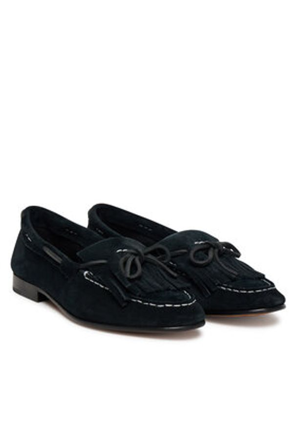Polo Ralph Lauren Loafersy 818942648001 Czarny. Kolor: czarny. Materiał: zamsz, skóra