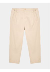 TOMMY HILFIGER - Tommy Hilfiger Spodnie materiałowe WW0WW39234 Beżowy Regular Fit. Kolor: beżowy. Materiał: bawełna #1