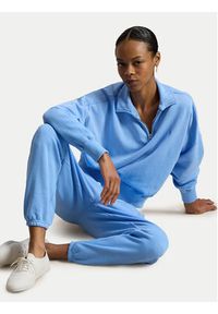 Polo Ralph Lauren Bluza 211B18686005 Błękitny Relaxed Fit. Typ kołnierza: polo. Kolor: niebieski. Materiał: bawełna #6