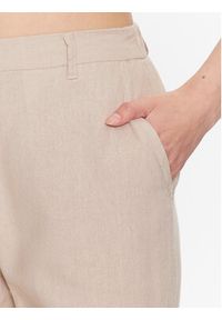 only - ONLY Spodnie materiałowe 15278713 Beżowy Regular Fit. Kolor: beżowy. Materiał: len