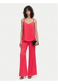 ACCESS FASHION Spodnie palazzo 63-5082-875 Różowy Wide Leg. Kolor: różowy. Materiał: wiskoza #4