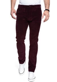 Levi's® - LEVI’S 502 REGULAR TAPER MĘSKIE SPODNIE SZTRUKSOWE SZTRUKS RED 521630010. Materiał: sztruks #5