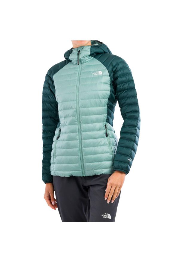 Kurtka turystyczna damska The North Face Bettaforca LT Down Hoodie. Kolor: niebieski. Materiał: poliester. Sport: turystyka piesza