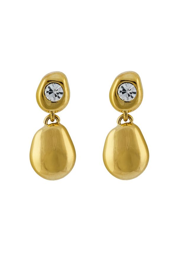 Kolczyki Guess. Materiał: złote. Kolor: złoty