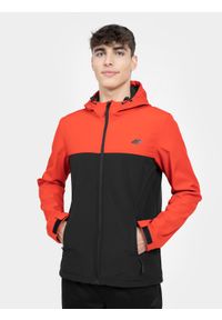 4f - Kurtka softshell wiatroodporna membrana 5 000 męska. Kolor: pomarańczowy. Materiał: softshell #1