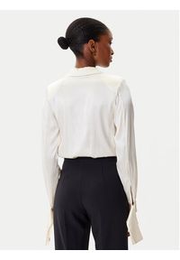 Elisabetta Franchi Body CB-007-57E2-V490 Beżowy Regular Fit. Kolor: beżowy. Materiał: jedwab #5
