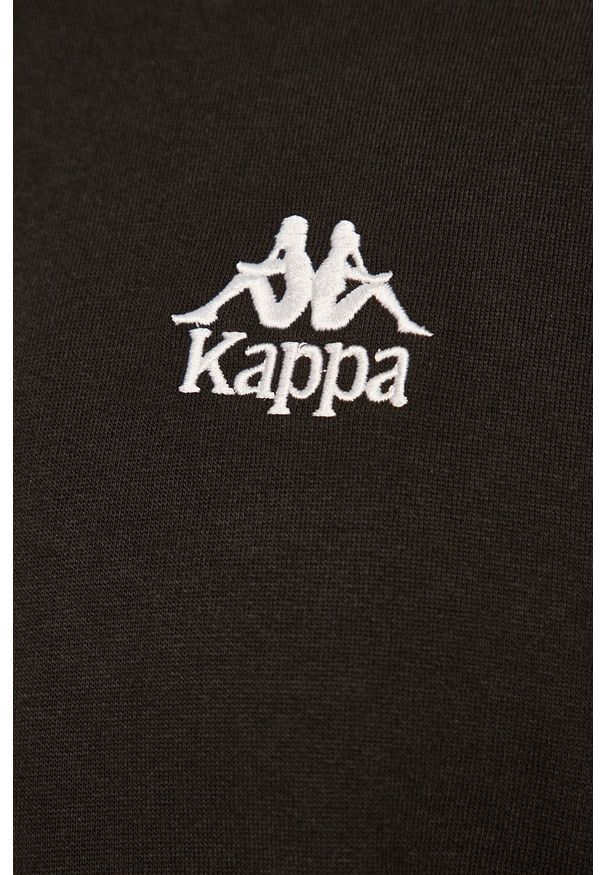 Kappa - Bluza. Okazja: na co dzień. Kolor: czarny. Wzór: aplikacja. Styl: casual
