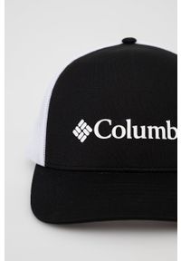 columbia - Columbia Czapka kolor czarny z nadrukiem. Kolor: czarny. Wzór: nadruk