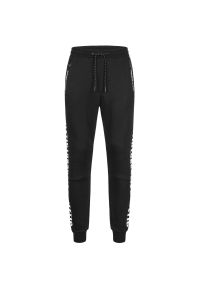 Spodnie do biegania Lonsdale Alston. Kolor: czarny. Materiał: dresówka. Styl: sportowy #1