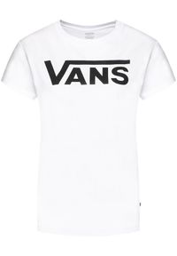 Vans T-Shirt Wm Flying V Crew Tee VN0A3UP4 Biały Regular Fit. Kolor: biały. Materiał: bawełna