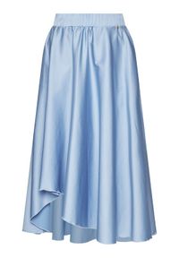 Nissa Spódnica midi F12134 Niebieski Regural Fit. Kolor: niebieski. Materiał: bawełna #4