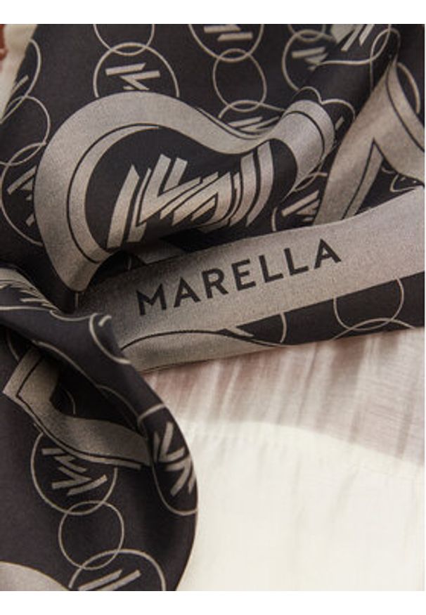 Marella Chusta Nervi 2513541047 Czarny. Kolor: czarny. Materiał: materiał, jedwab